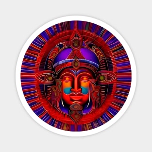 New World Gods (30) - Mesoamerican Inspired Psychedelic Art Magnet